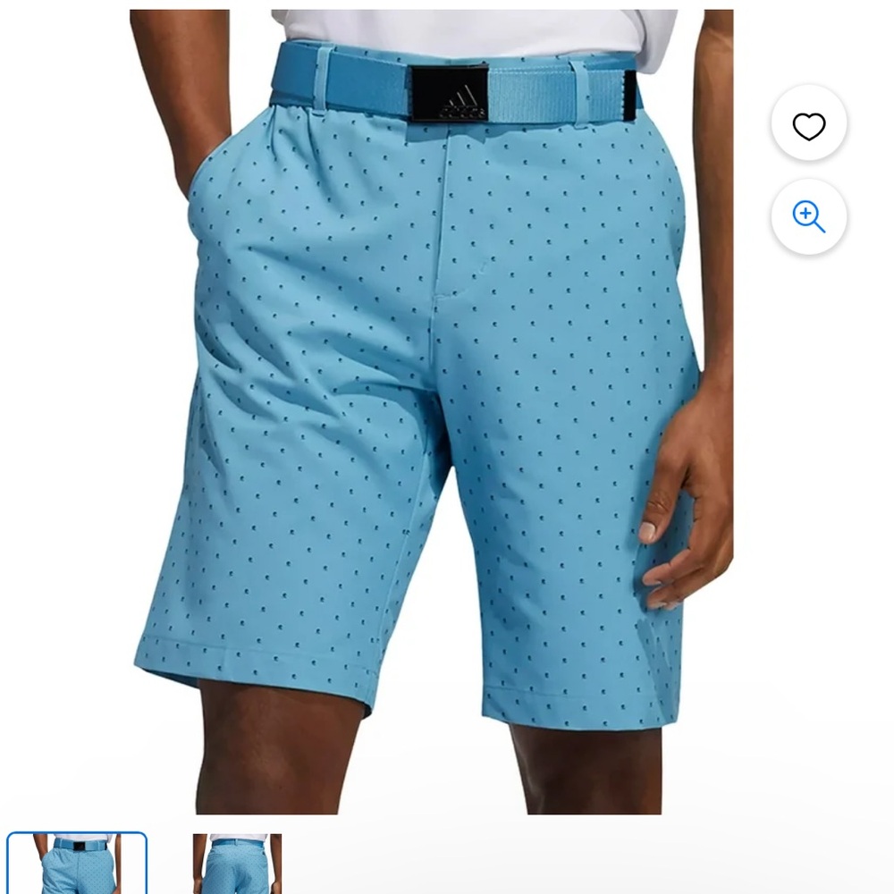 Adidas Men's Ultimate 365 Pine Golf Shorts, 36" Hazy Blue Size 34"